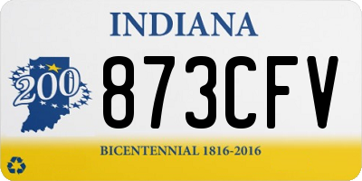IN license plate 873CFV