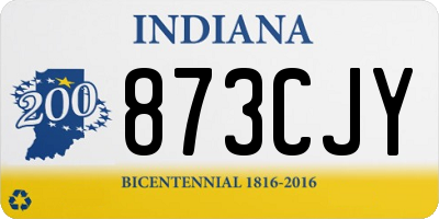 IN license plate 873CJY