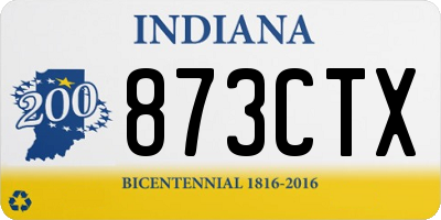 IN license plate 873CTX