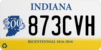 IN license plate 873CVH