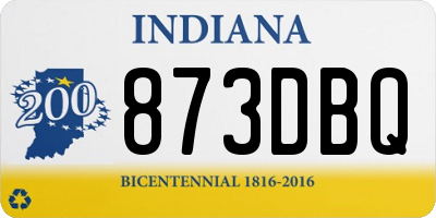 IN license plate 873DBQ