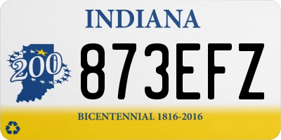 IN license plate 873EFZ