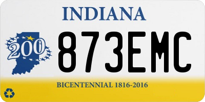 IN license plate 873EMC
