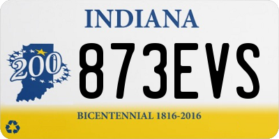 IN license plate 873EVS