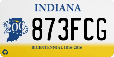 IN license plate 873FCG