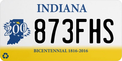 IN license plate 873FHS