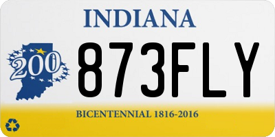 IN license plate 873FLY