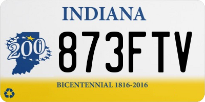 IN license plate 873FTV