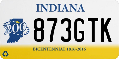 IN license plate 873GTK