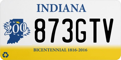IN license plate 873GTV