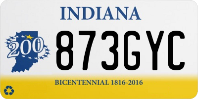 IN license plate 873GYC