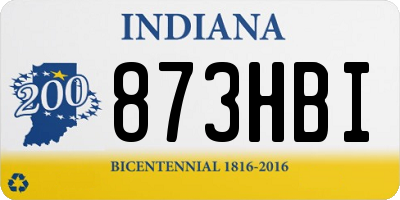 IN license plate 873HBI