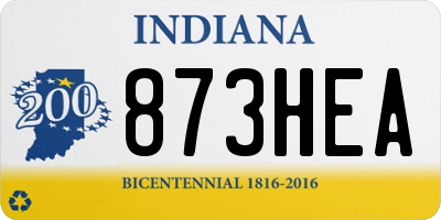 IN license plate 873HEA