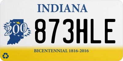 IN license plate 873HLE