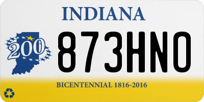 IN license plate 873HNO