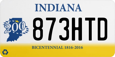 IN license plate 873HTD