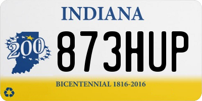 IN license plate 873HUP