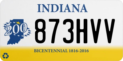IN license plate 873HVV