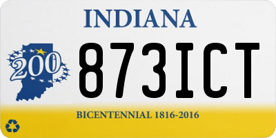 IN license plate 873ICT