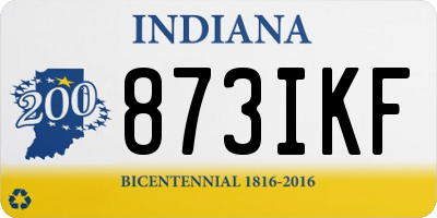 IN license plate 873IKF