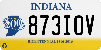 IN license plate 873IOV