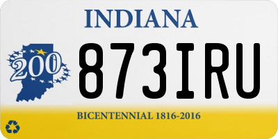 IN license plate 873IRU