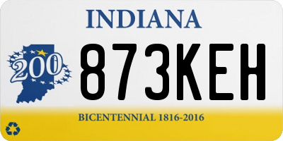 IN license plate 873KEH