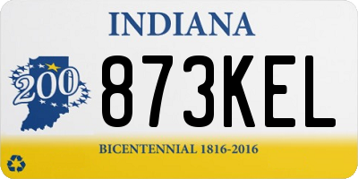 IN license plate 873KEL