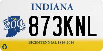 IN license plate 873KNL