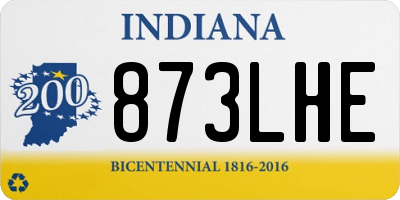 IN license plate 873LHE