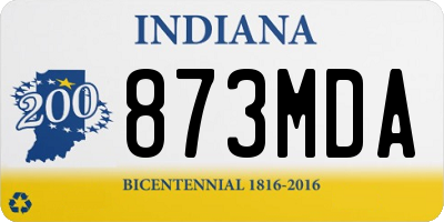 IN license plate 873MDA