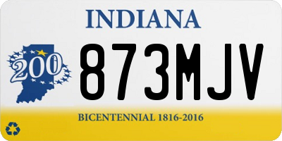 IN license plate 873MJV