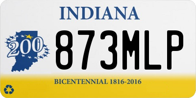 IN license plate 873MLP