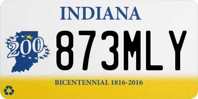 IN license plate 873MLY