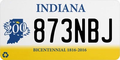 IN license plate 873NBJ