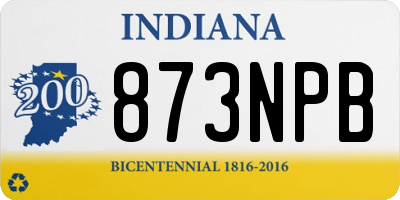 IN license plate 873NPB