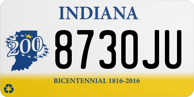 IN license plate 873OJU
