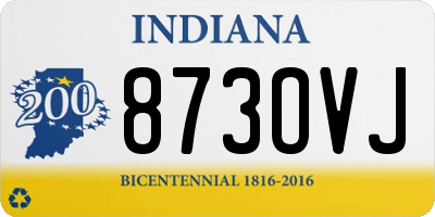 IN license plate 873OVJ