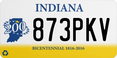 IN license plate 873PKV