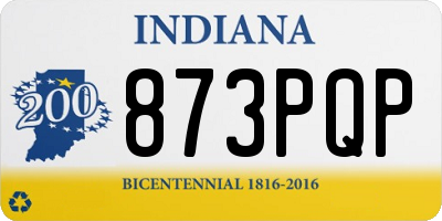 IN license plate 873PQP
