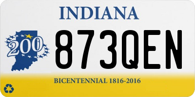 IN license plate 873QEN