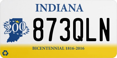 IN license plate 873QLN