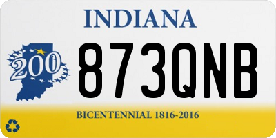 IN license plate 873QNB