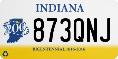 IN license plate 873QNJ