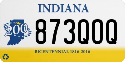 IN license plate 873QOQ