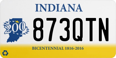 IN license plate 873QTN