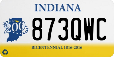 IN license plate 873QWC