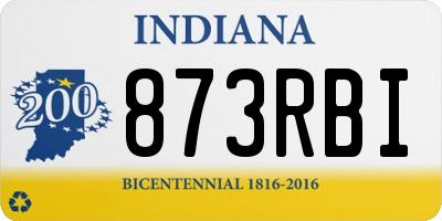 IN license plate 873RBI