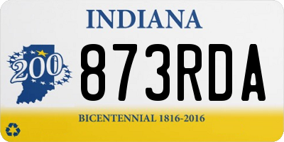 IN license plate 873RDA