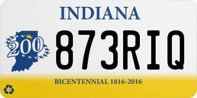 IN license plate 873RIQ